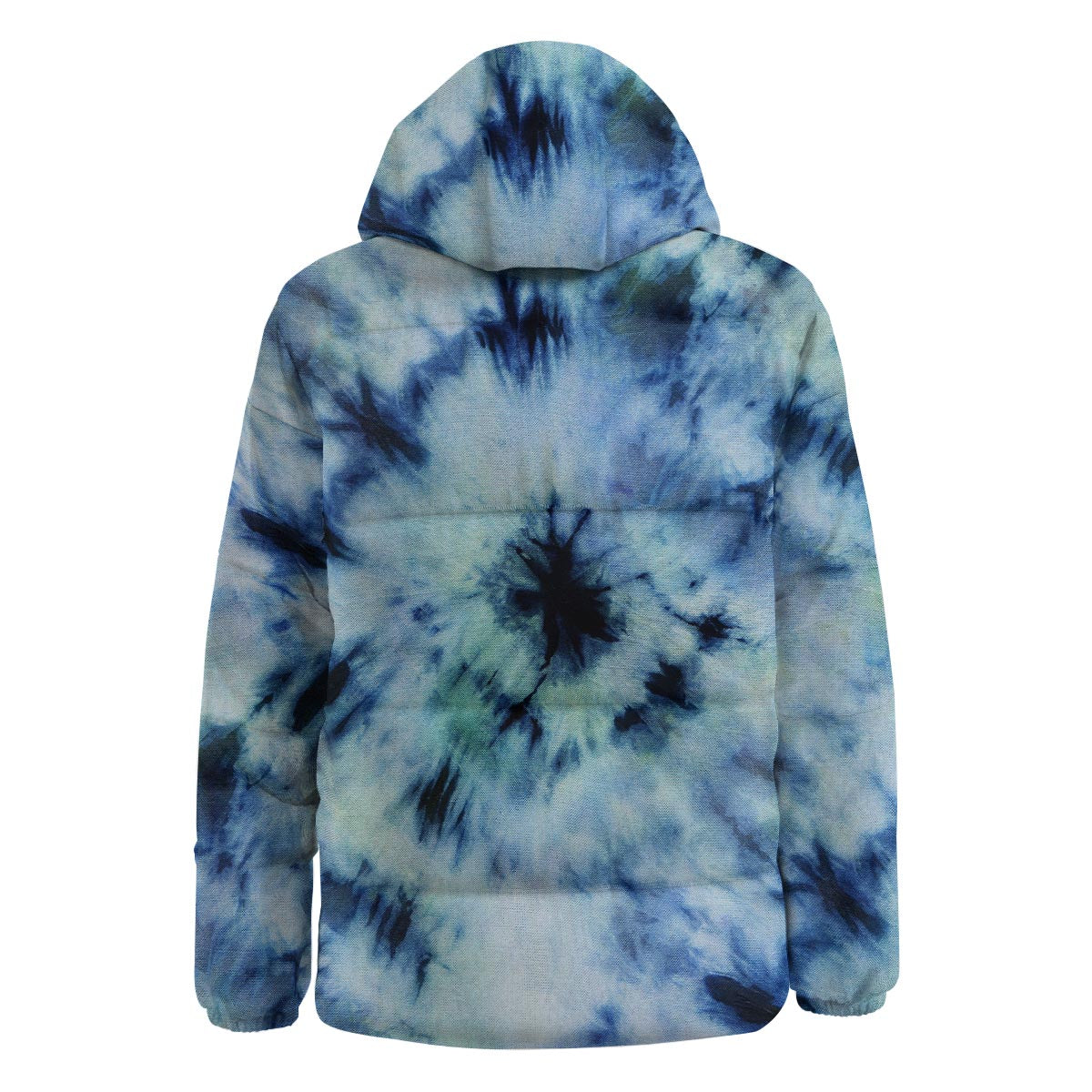 Shibori Tie Dye Print Down Jacket-grizzshop