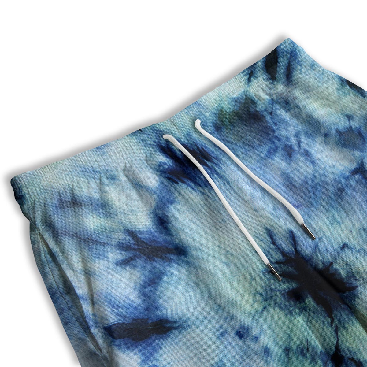 Shibori Tie Dye Print Men's Athletic Shorts