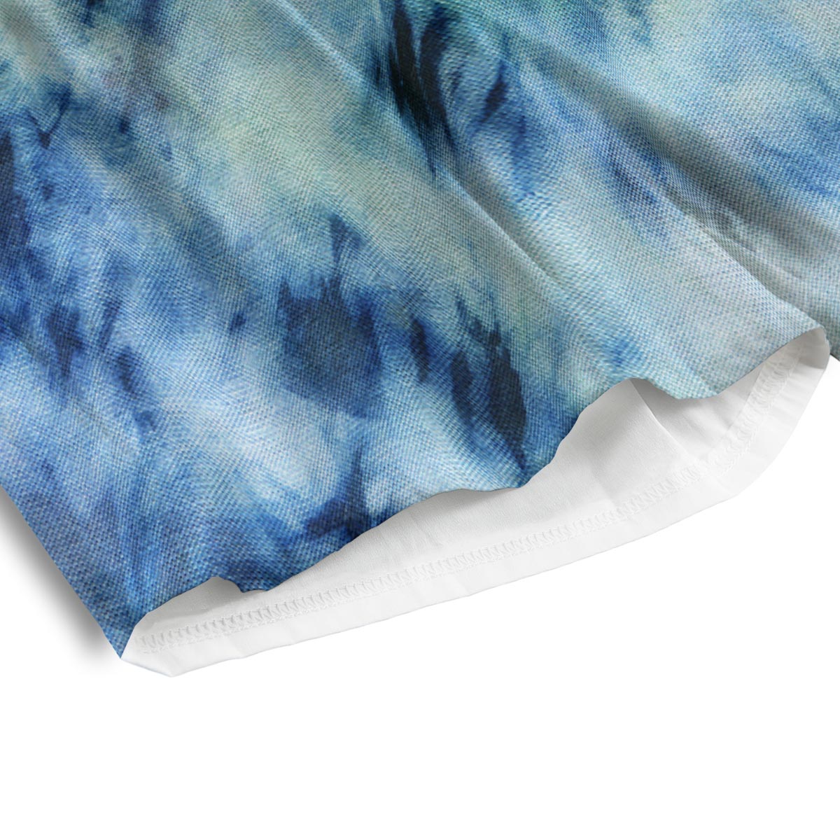 Shibori Tie Dye Print Men's Athletic Shorts