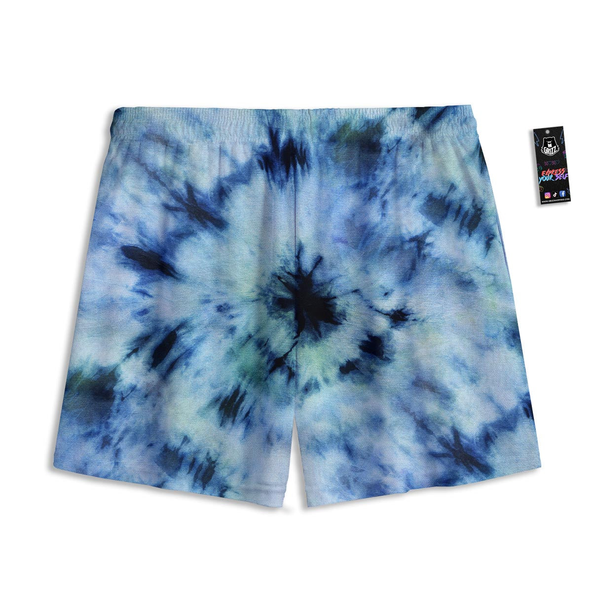 Shibori Tie Dye Print Mesh Shorts