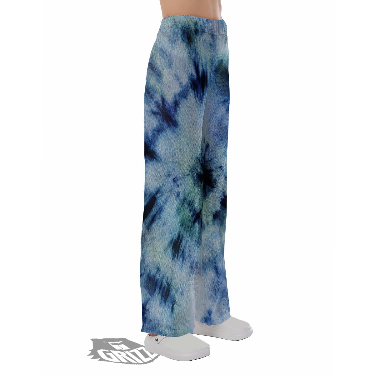 Shibori Tie Dye Print Pajama Pants-grizzshop