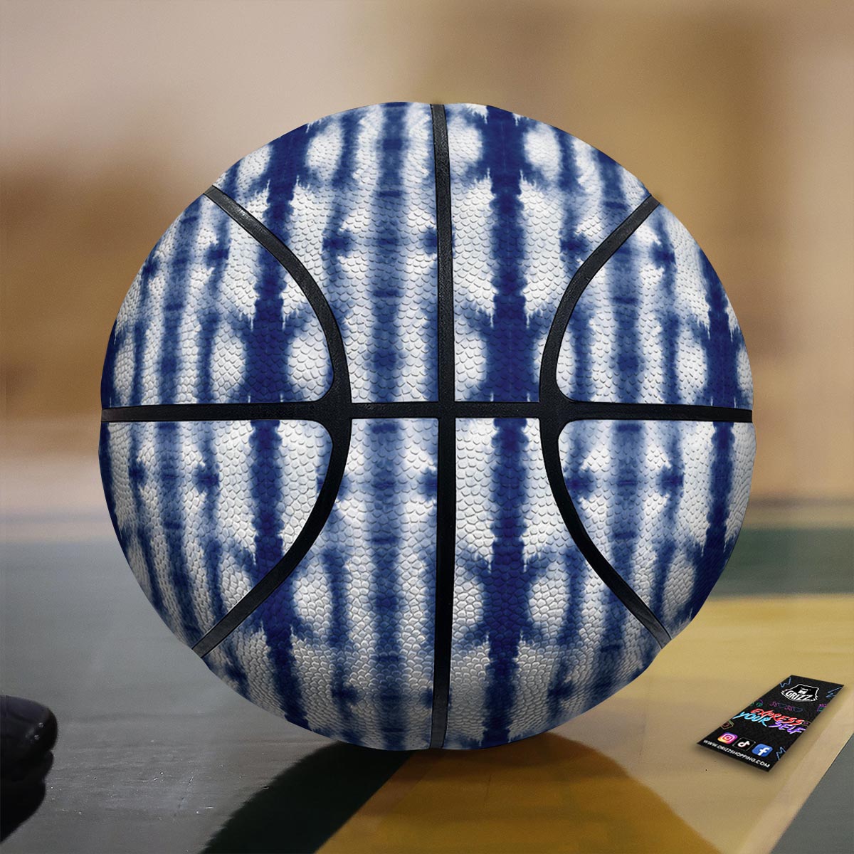 Shibori Tie Dye Print Pattern Basketball