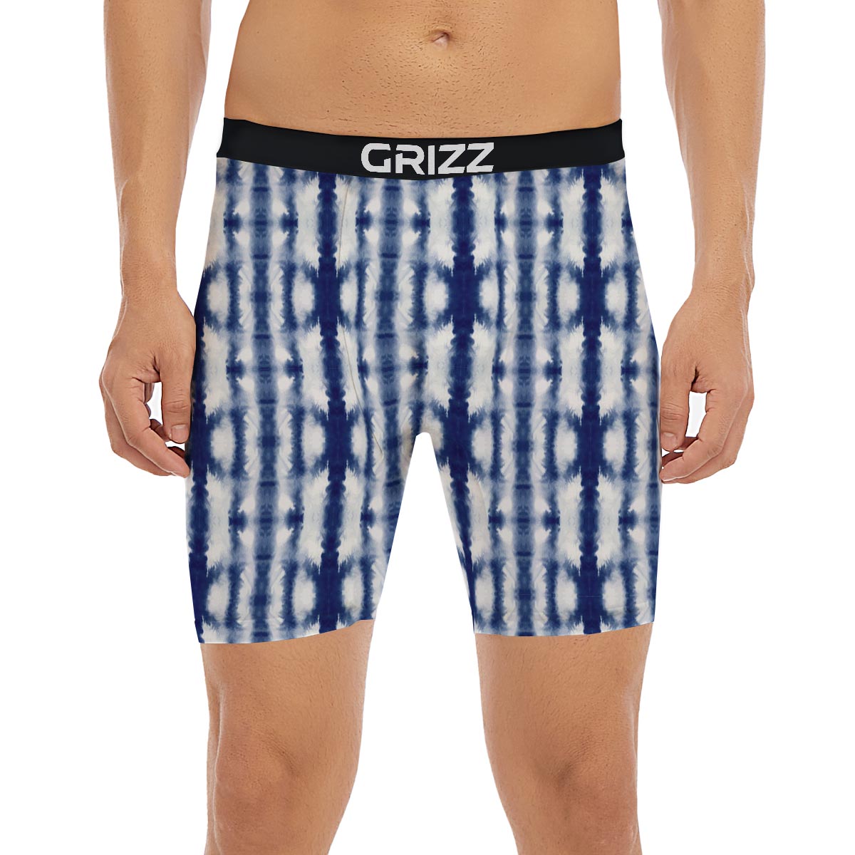 Shibori Tie Dye Print Pattern Boxer Briefs-grizzshop