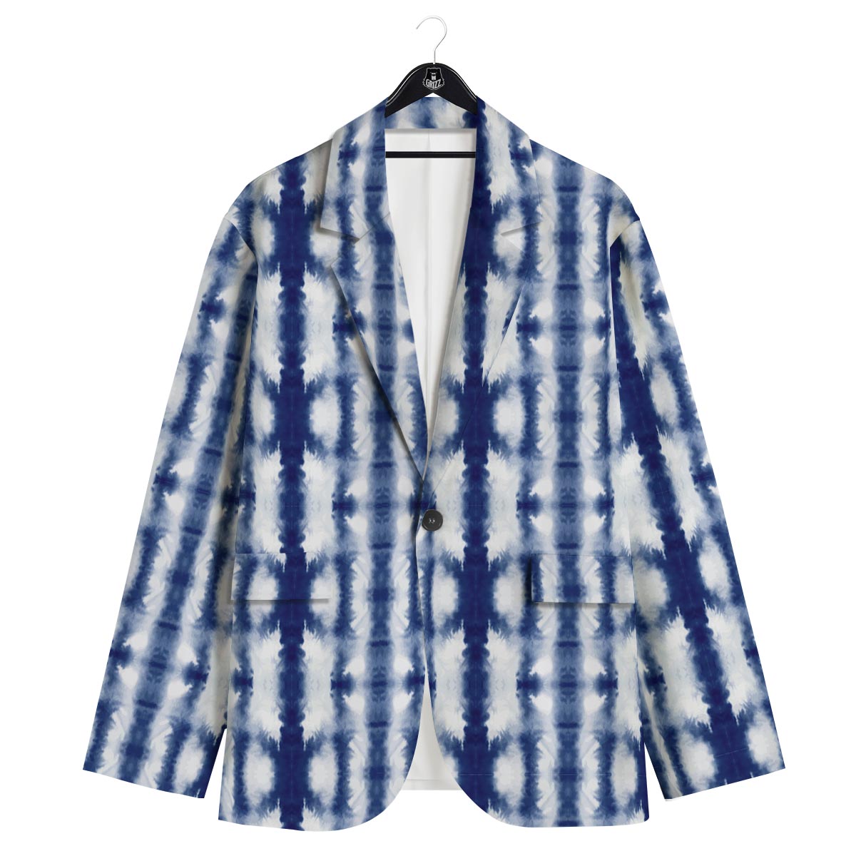 Shibori Tie Dye Print Pattern Men's Sport Coat-grizzshop