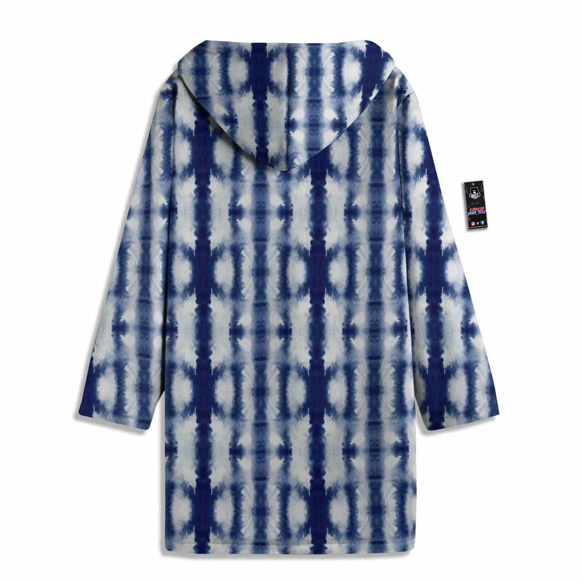 Shibori Tie Dye Print Pattern Men's Windbreaker Jacket-grizzshop