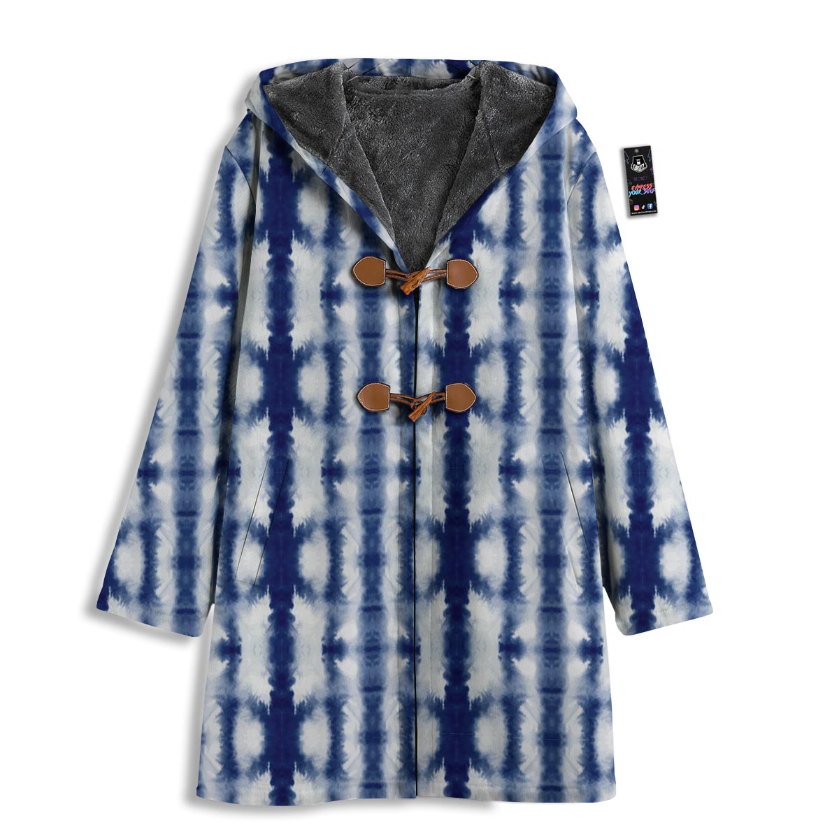 Shibori Tie Dye Print Pattern Men's Windbreaker Jacket-grizzshop