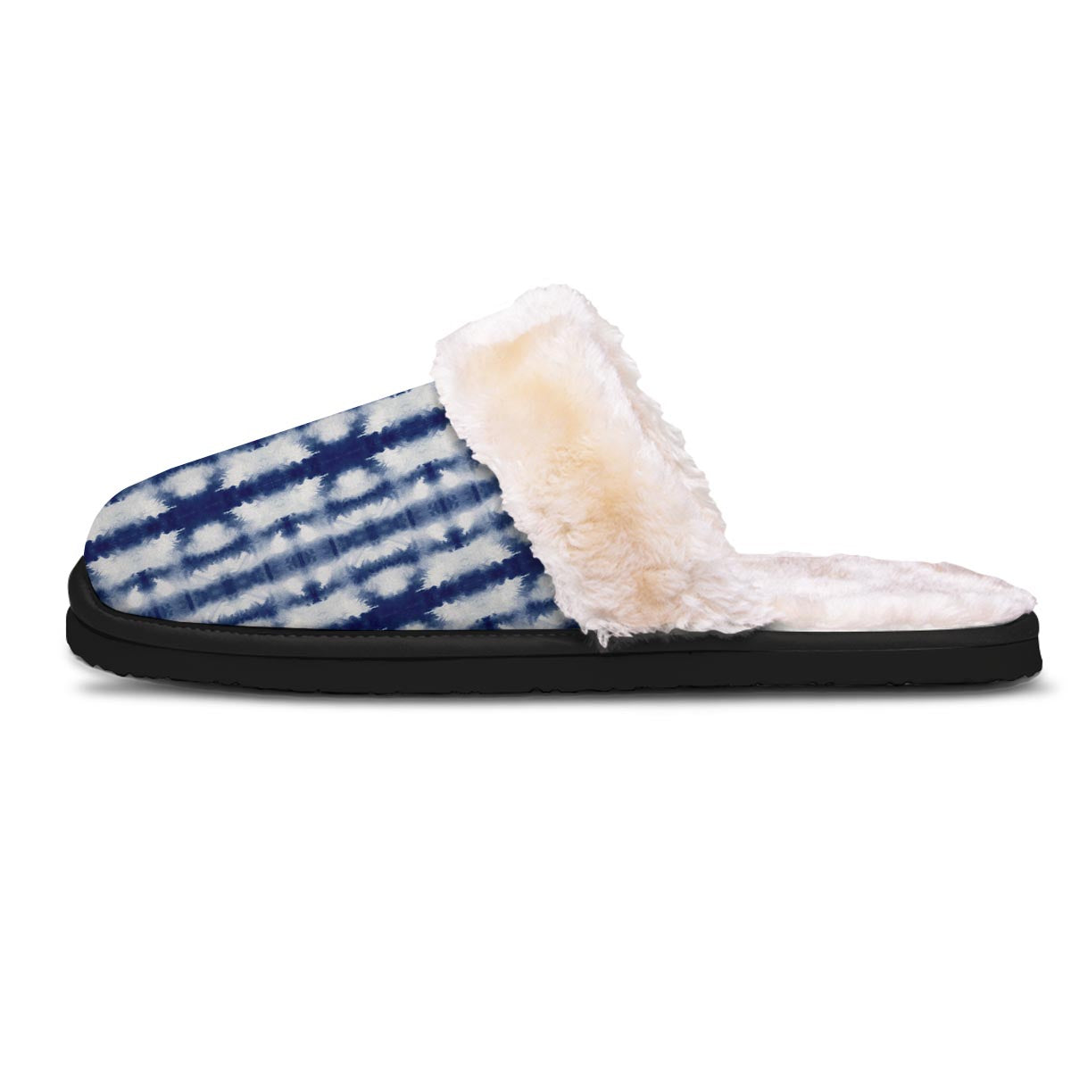 Shibori Tie Dye Print Pattern Slippers-grizzshop