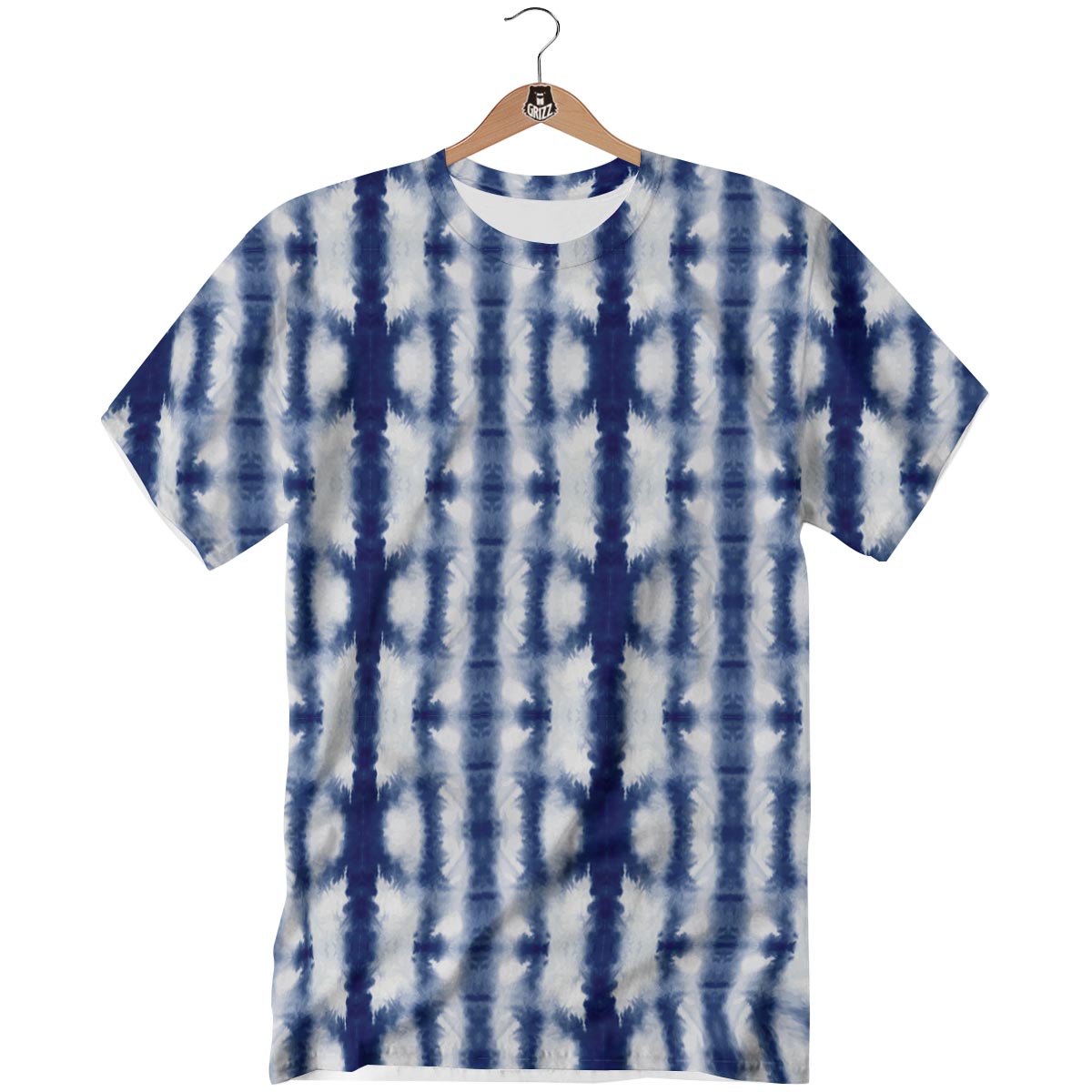 Shibori Tie Dye Print Pattern T-Shirt-grizzshop