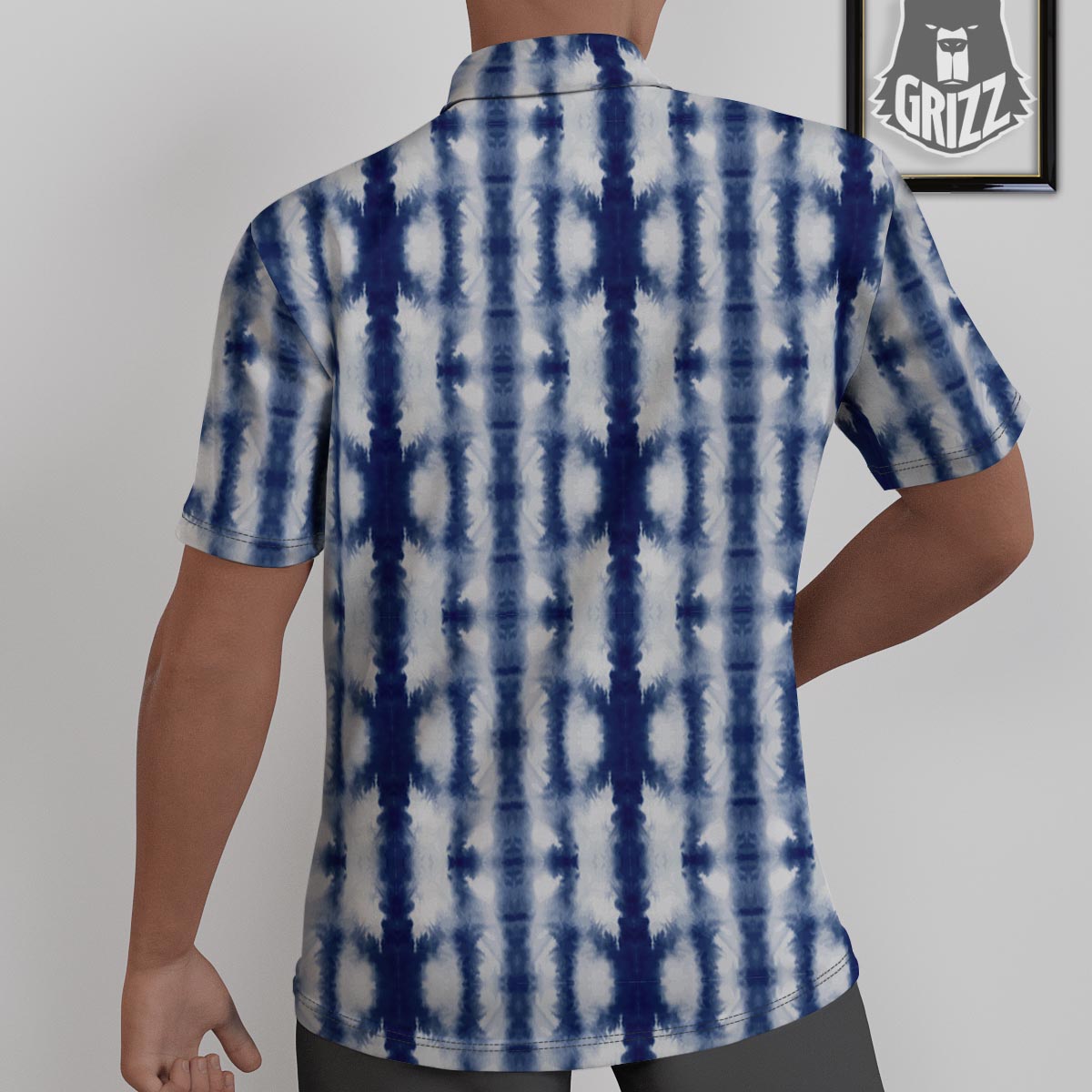 Shibori Tie Dye Print Pattern Untucked Shirts-grizzshop