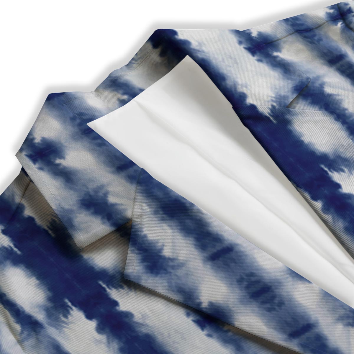 Shibori Tie Dye Print Pattern Women's Blazer-grizzshop