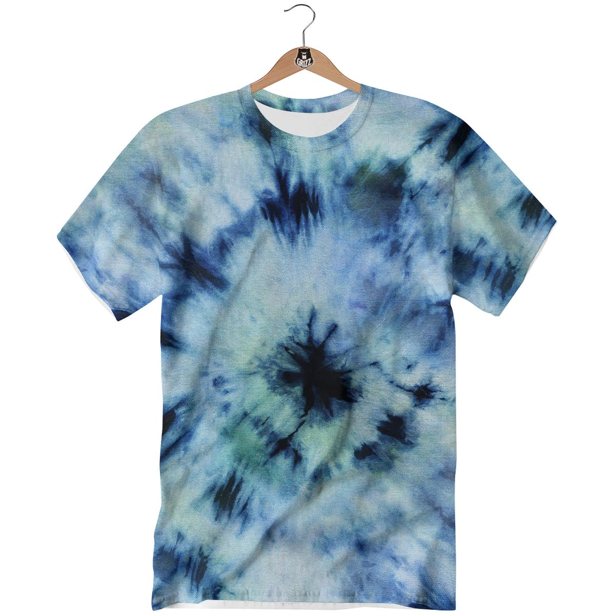 Shibori Tie Dye Print T-Shirt-grizzshop