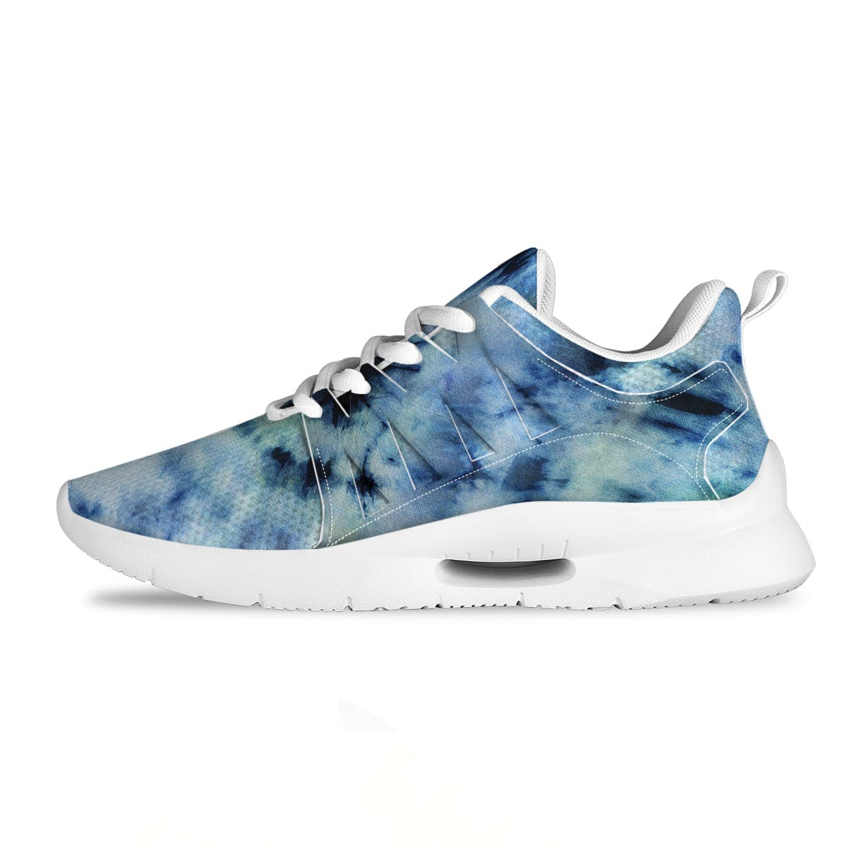 Shibori Tie Dye Print Tennis Shoes-grizzshop