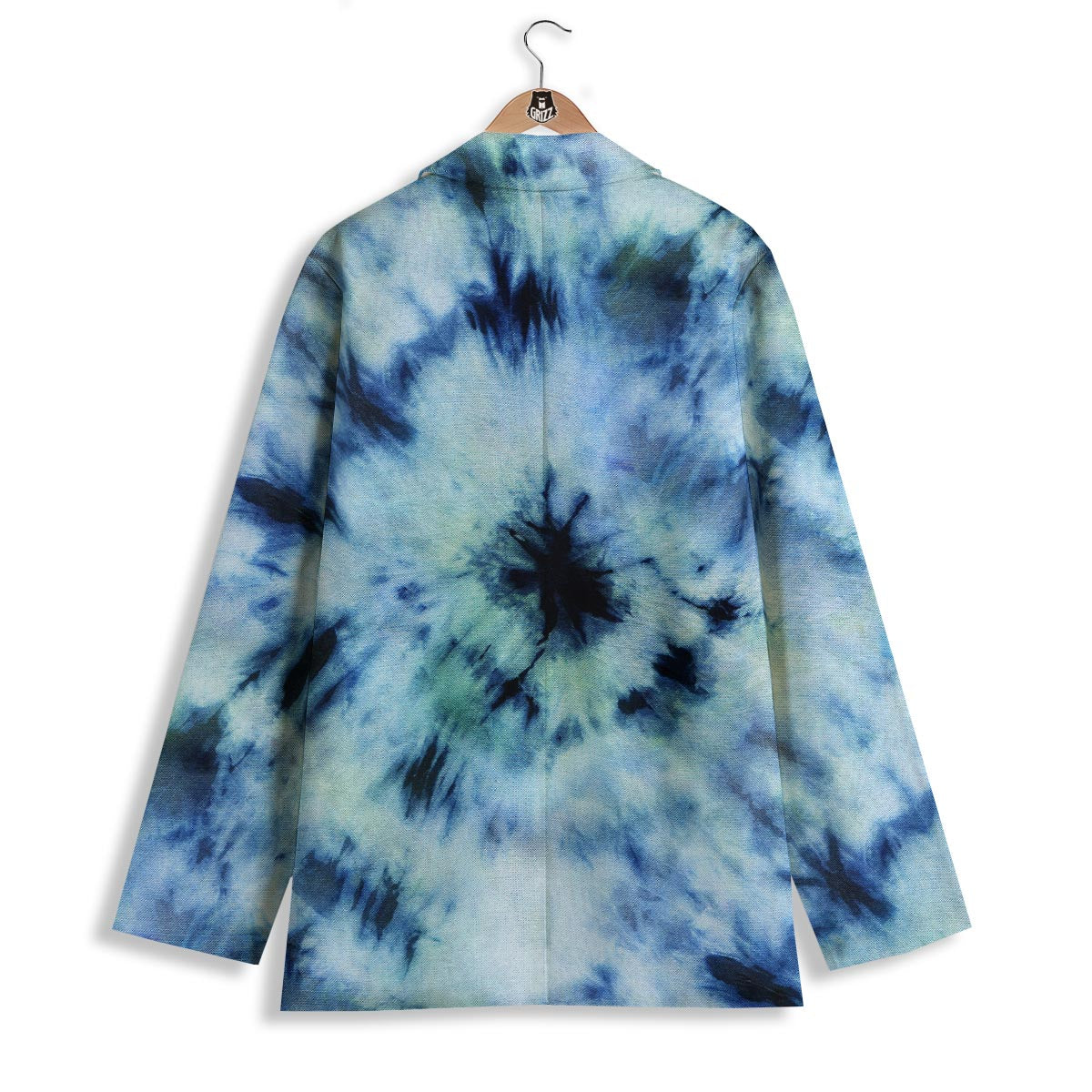 Shibori Tie Dye Print Women's Blazer-grizzshop