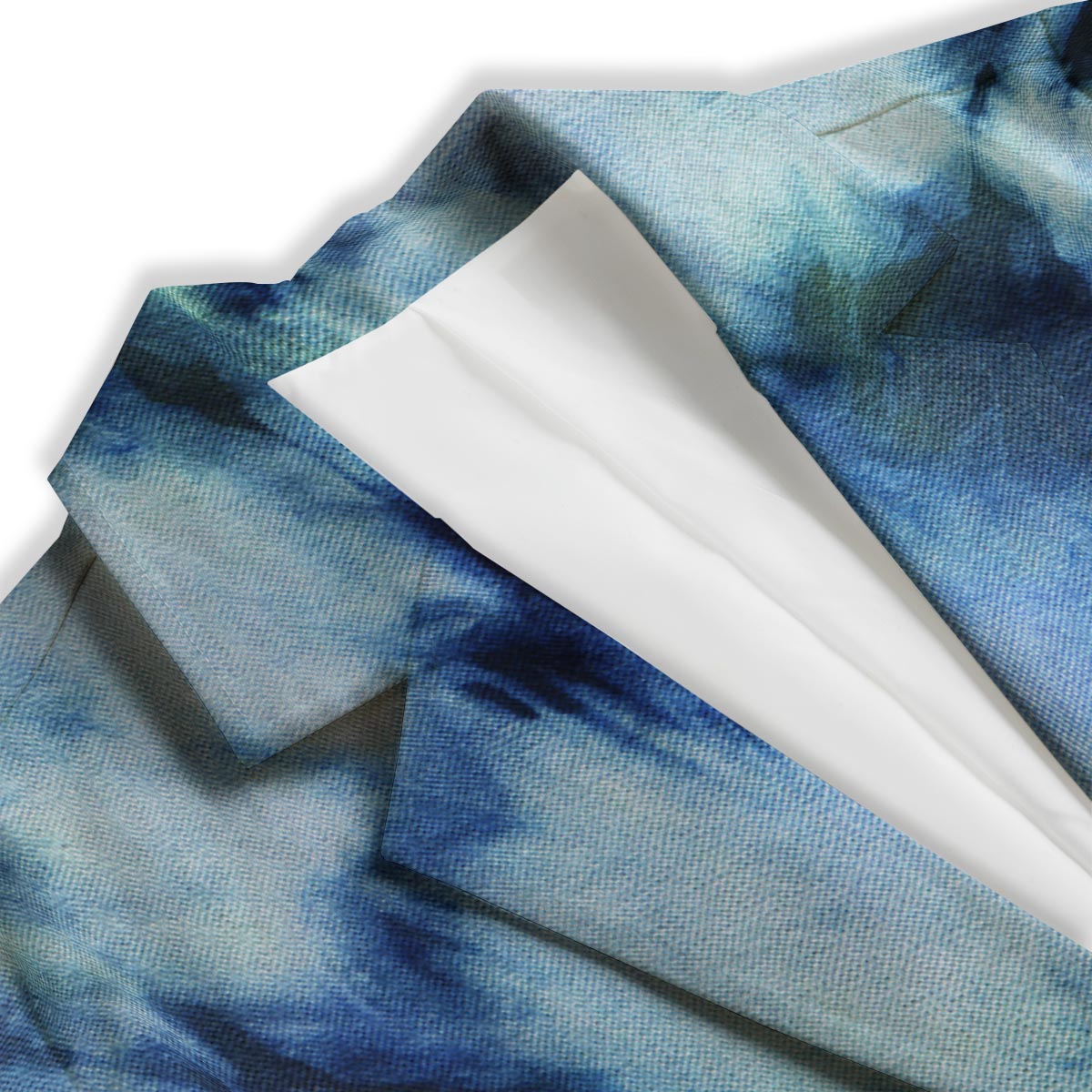 Shibori Tie Dye Print Women's Blazer-grizzshop