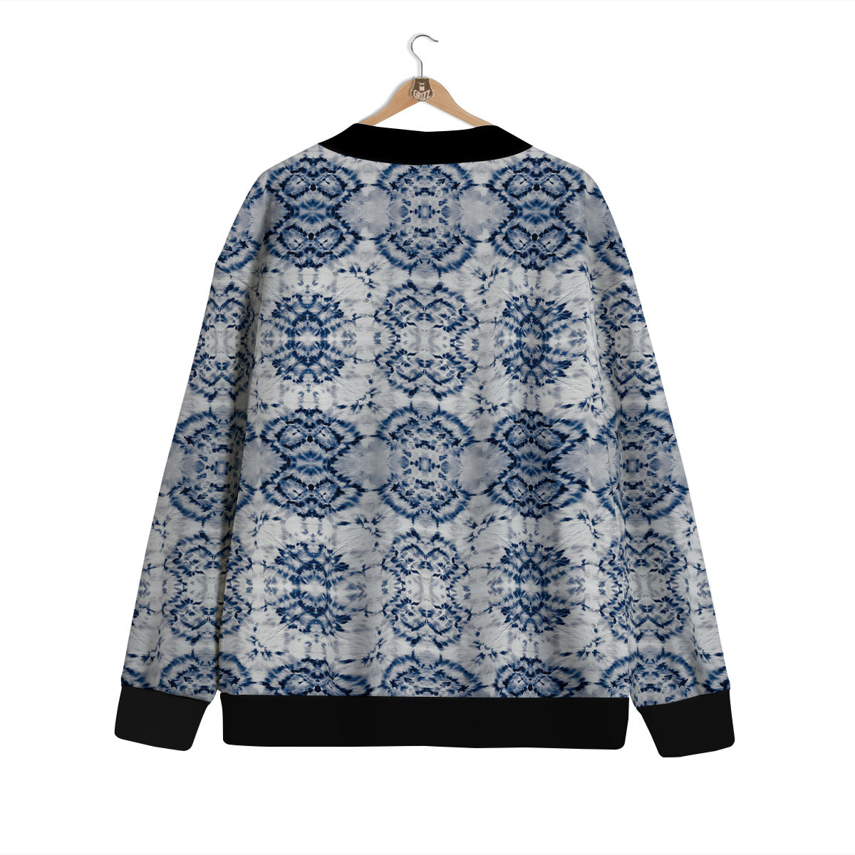 Shibori Watercolor Print Pattern Cardigan-grizzshop