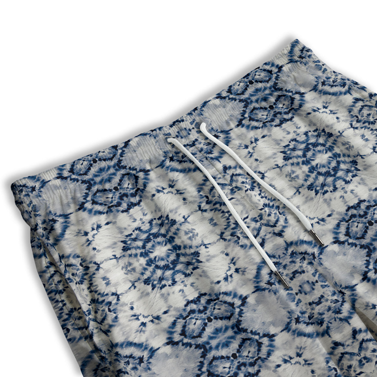 Shibori Watercolor Print Pattern Men's Athletic Shorts