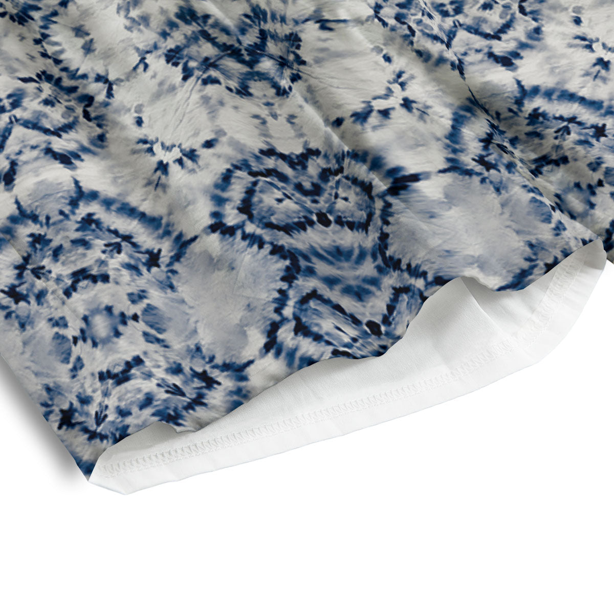 Shibori Watercolor Print Pattern Men's Athletic Shorts