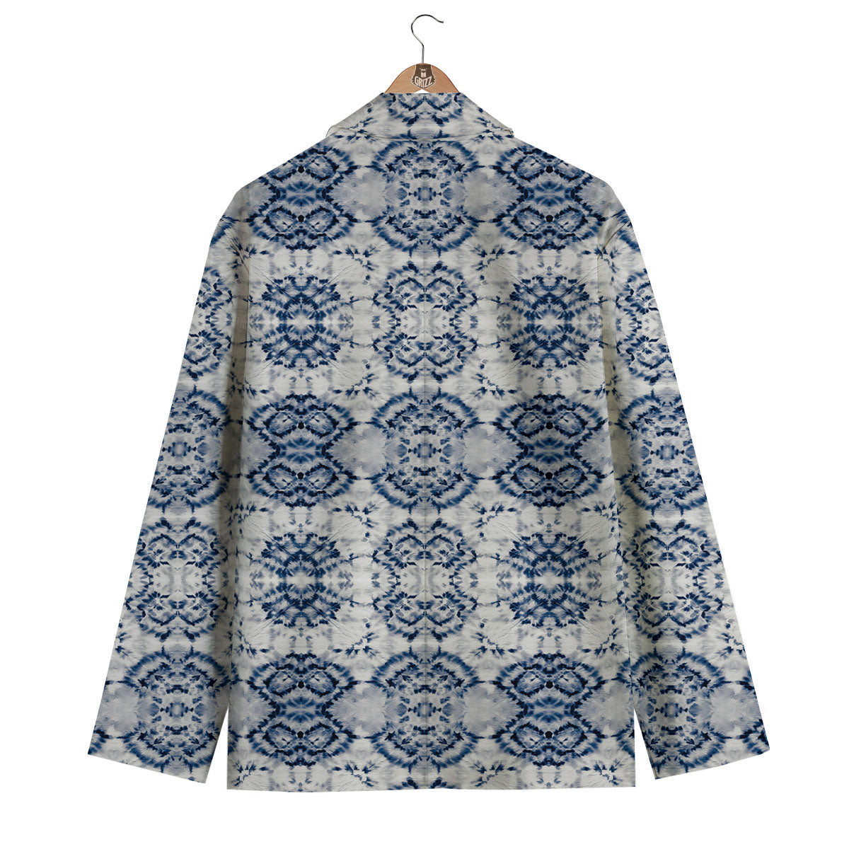 Shibori Watercolor Print Pattern Men's Blazer-grizzshop