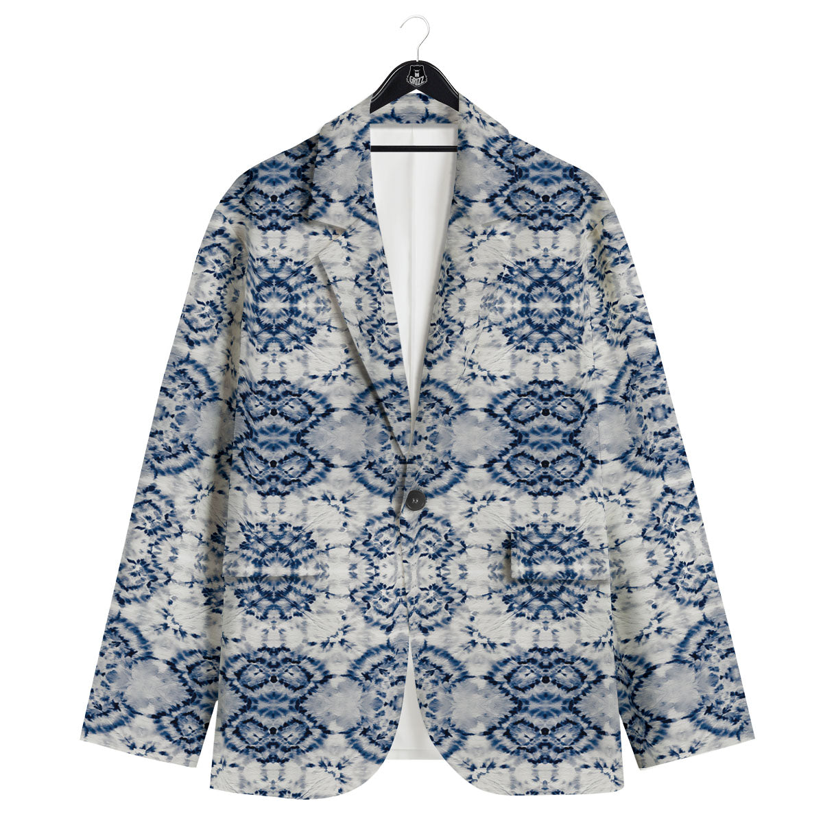 Shibori Watercolor Print Pattern Men's Sport Coat-grizzshop