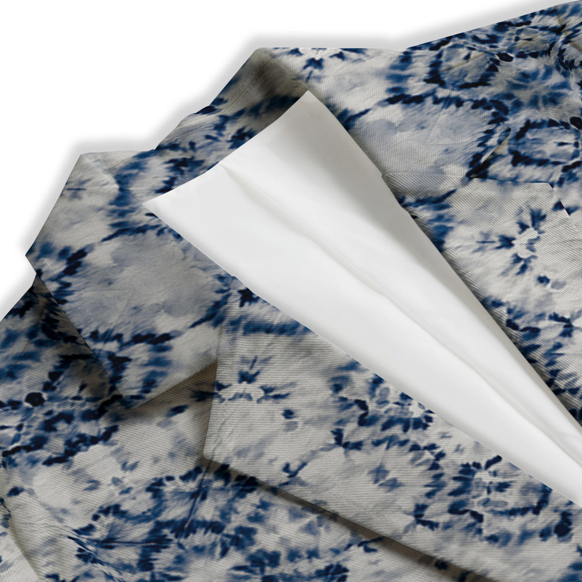 Shibori Watercolor Print Pattern Women's Blazer-grizzshop