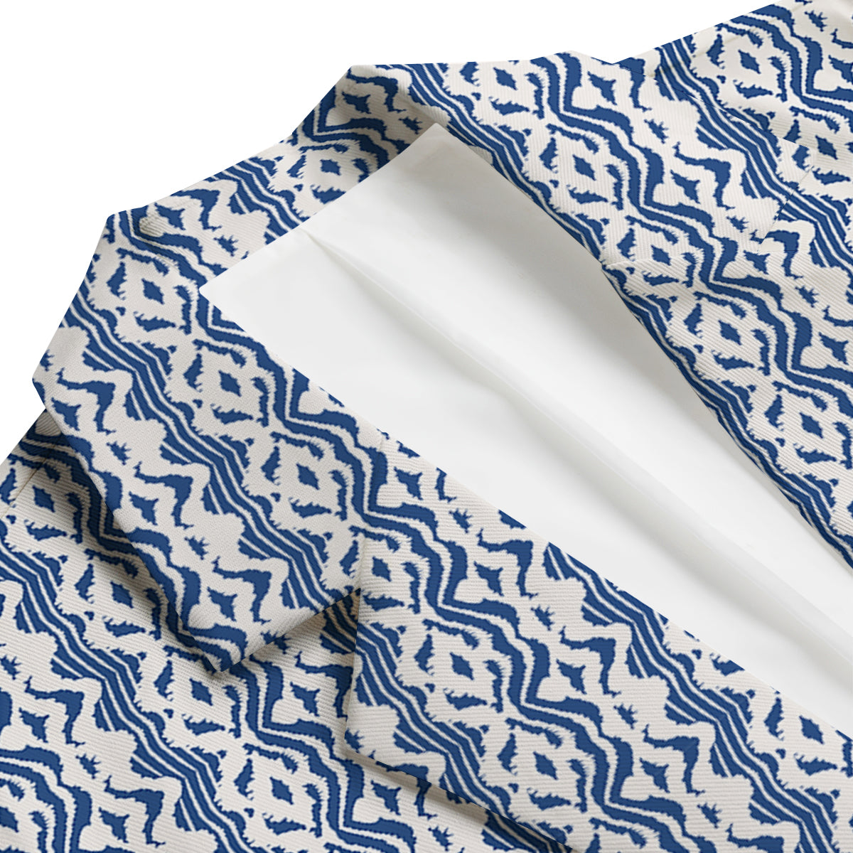 Shibori Wave Print Pattern Men's Blazer-grizzshop