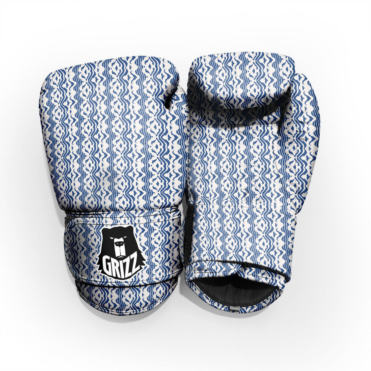 Shibori Wave Print Pattern Pro Boxing Glove