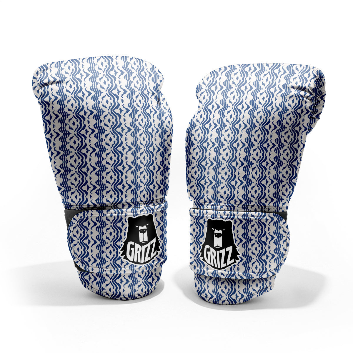 Shibori Wave Print Pattern Pro Boxing Glove