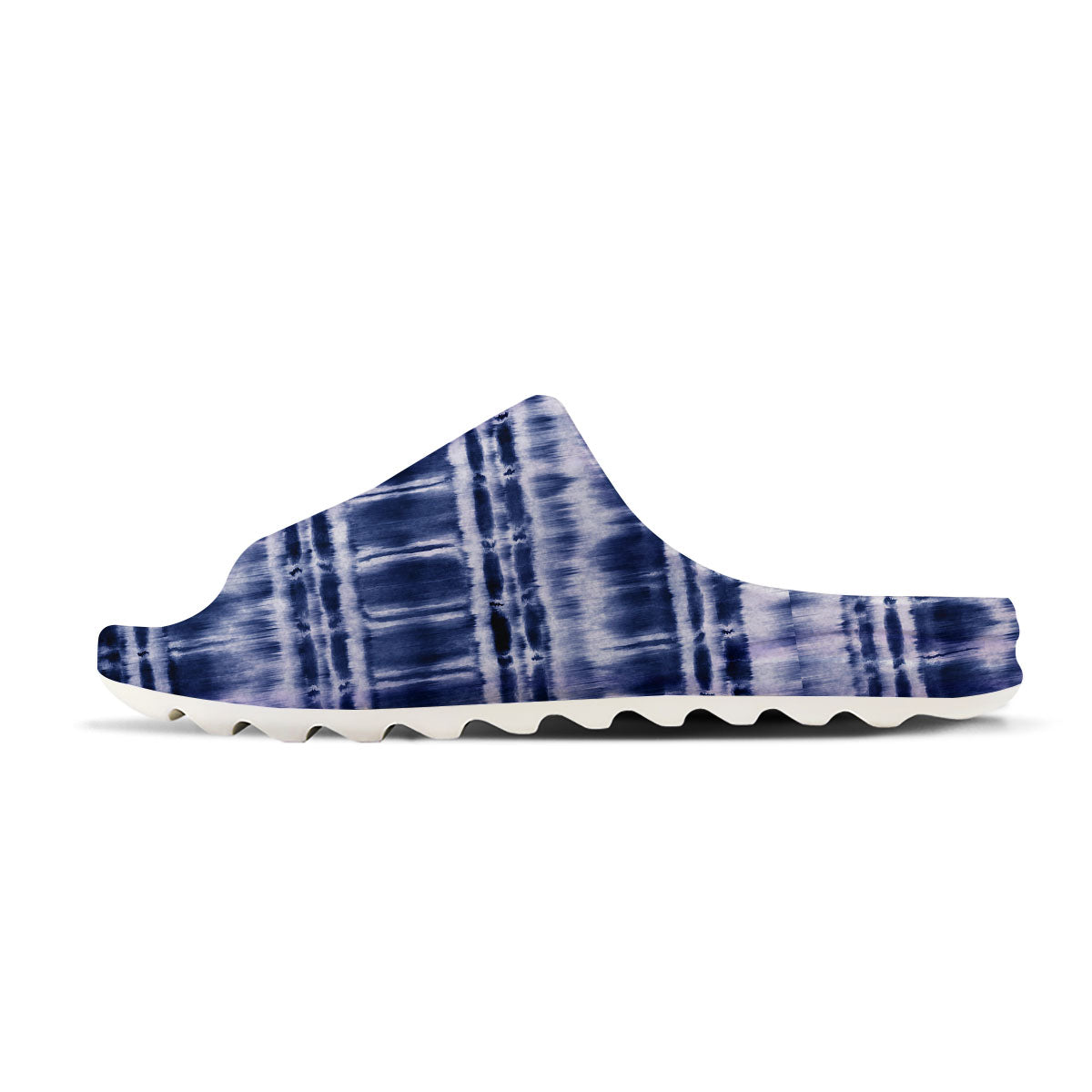 Shibori Indigo Dye Print Sandals-grizzshop