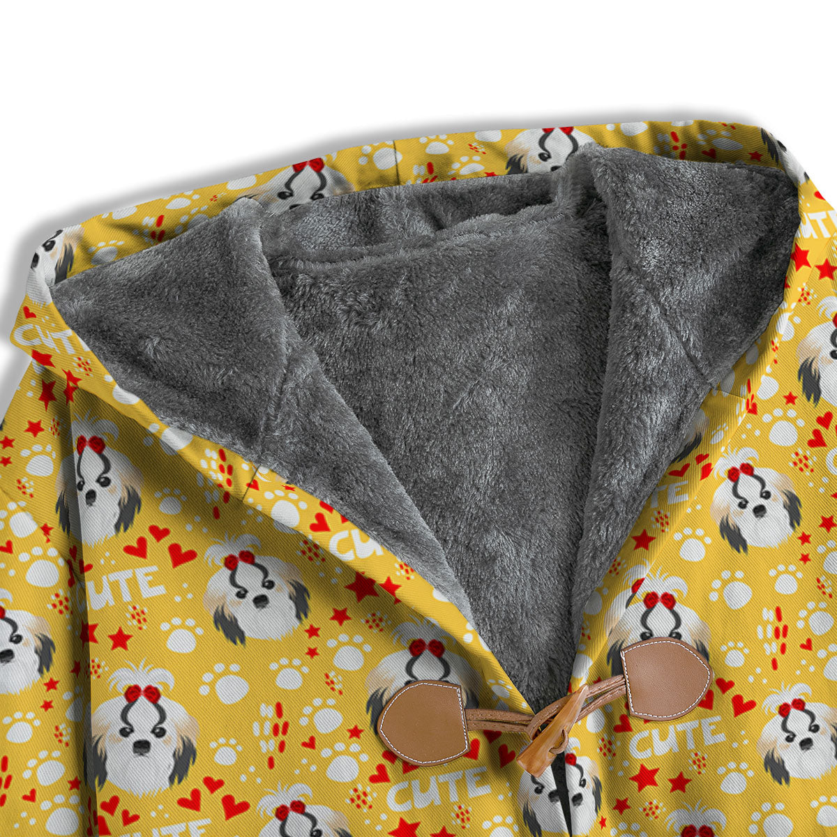 Shih Tzu Cartoon Print Pattern Men's Windbreaker Jacket-grizzshop