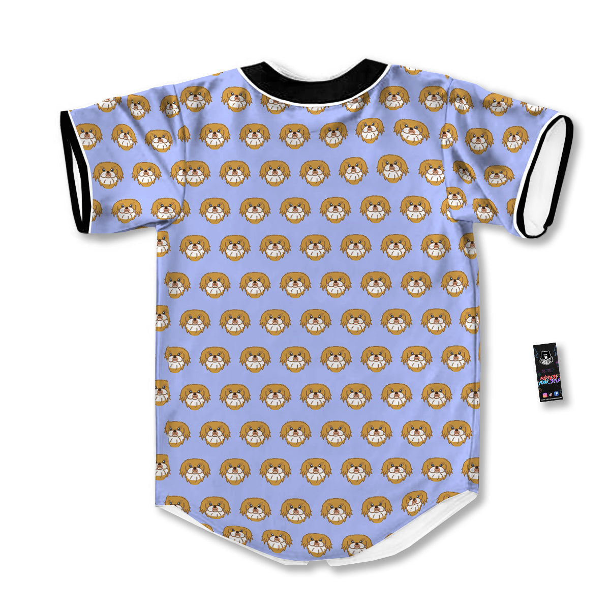 Shih Tzu Cute Print Pattern Baseball Jersey-grizzshop