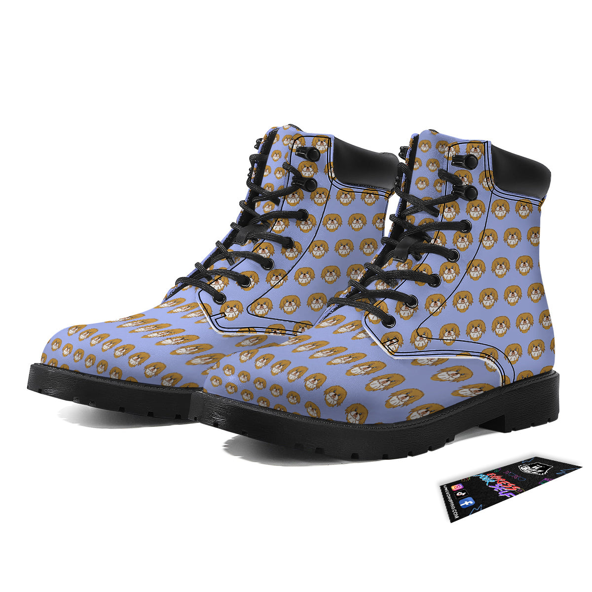Shih Tzu Cute Print Pattern Boots-grizzshop
