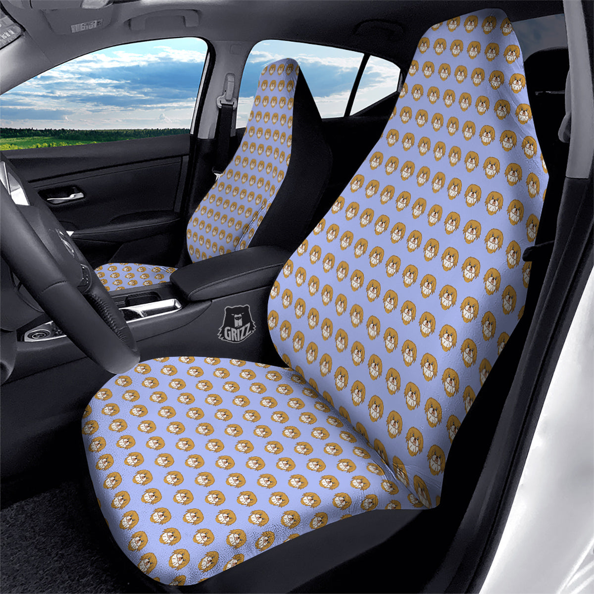 Shih Tzu Cute Print Pattern Car Seat Covers-grizzshop