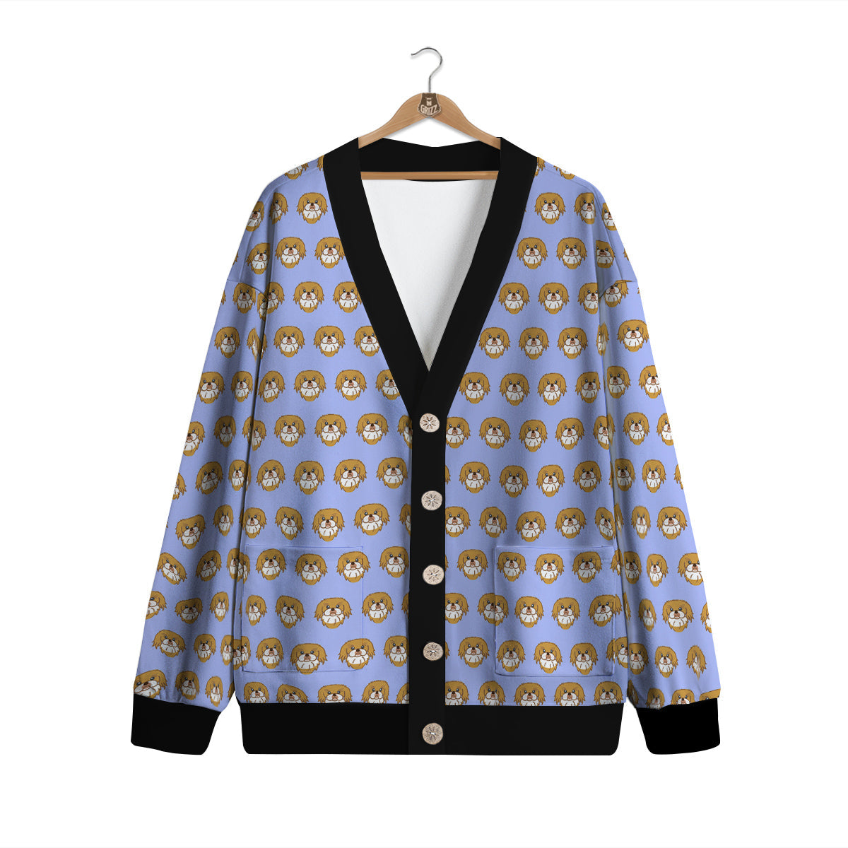 Shih Tzu Cute Print Pattern Cardigan-grizzshop