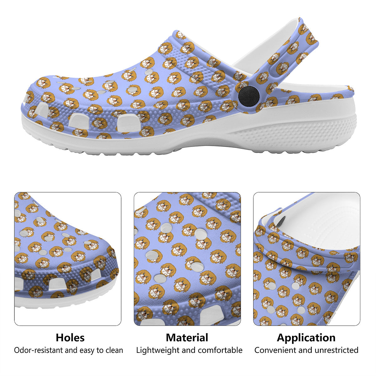 Shih Tzu Cute Print Pattern Clog-grizzshop