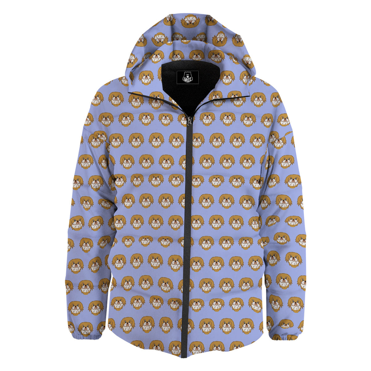 Shih Tzu Cute Print Pattern Down Jacket-grizzshop