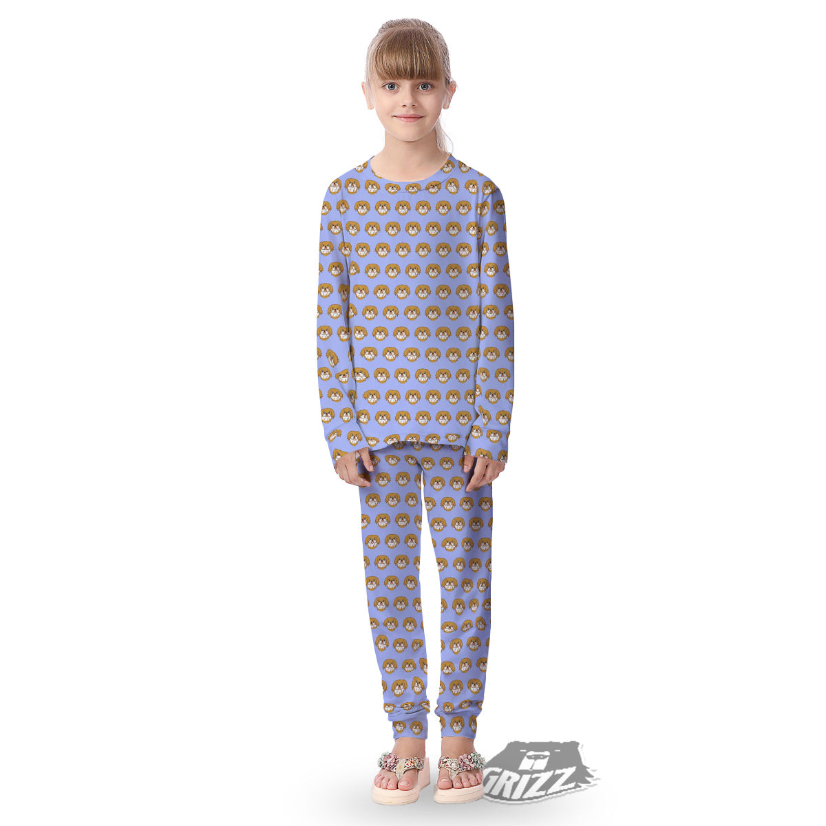 Shih Tzu Cute Print Pattern Kid's Pajamas-grizzshop