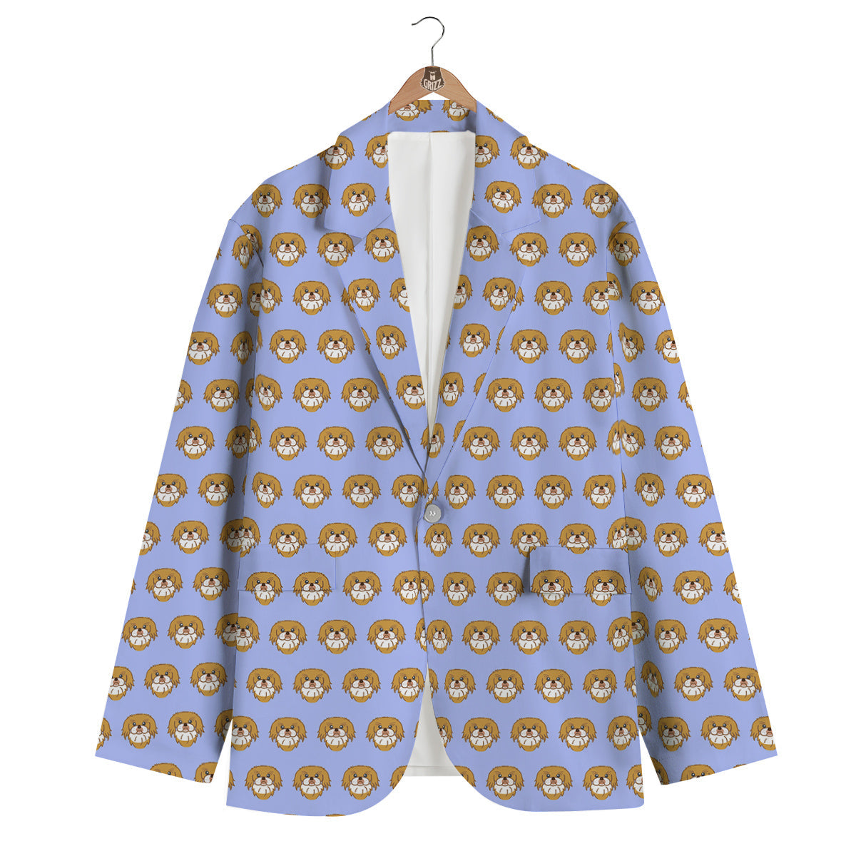 Shih Tzu Cute Print Pattern Men's Blazer-grizzshop
