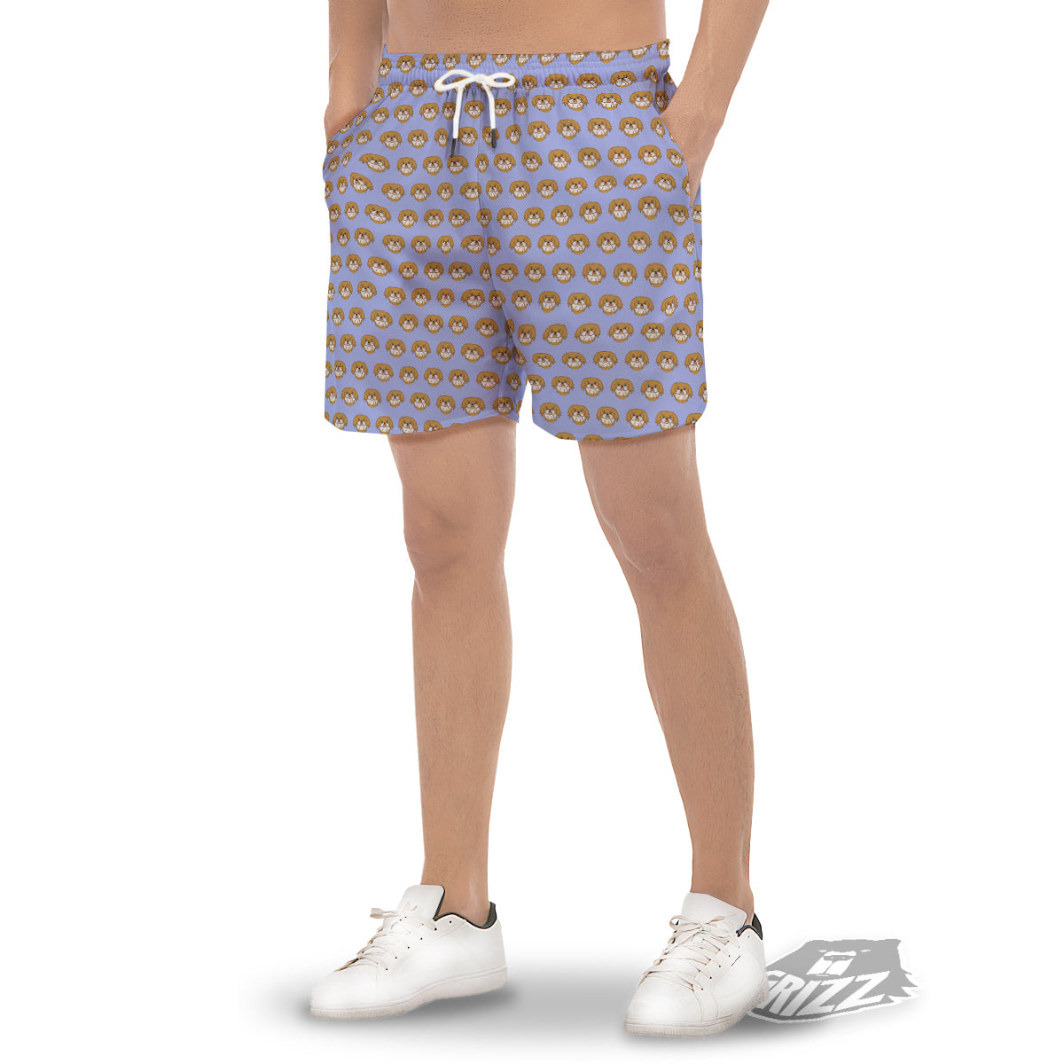 Shih Tzu Cute Print Pattern Men's Gym Shorts-grizzshop