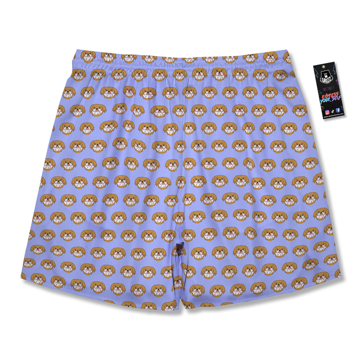 Shih Tzu Cute Print Pattern Men's Running Shorts-grizzshop