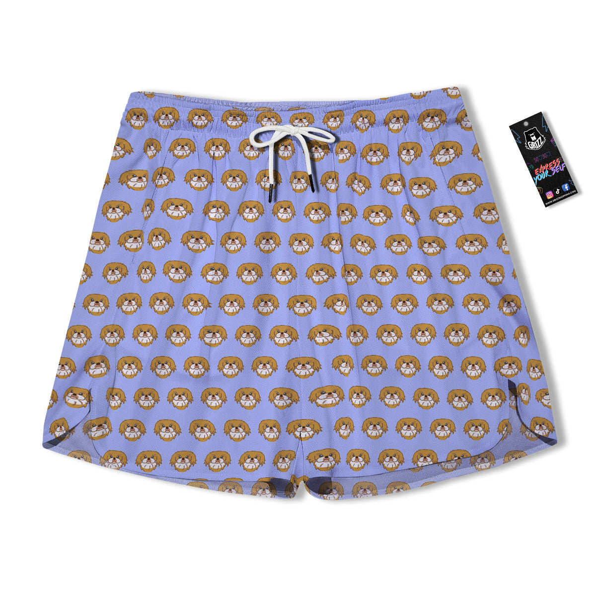 Shih Tzu Cute Print Pattern Men's Running Shorts-grizzshop