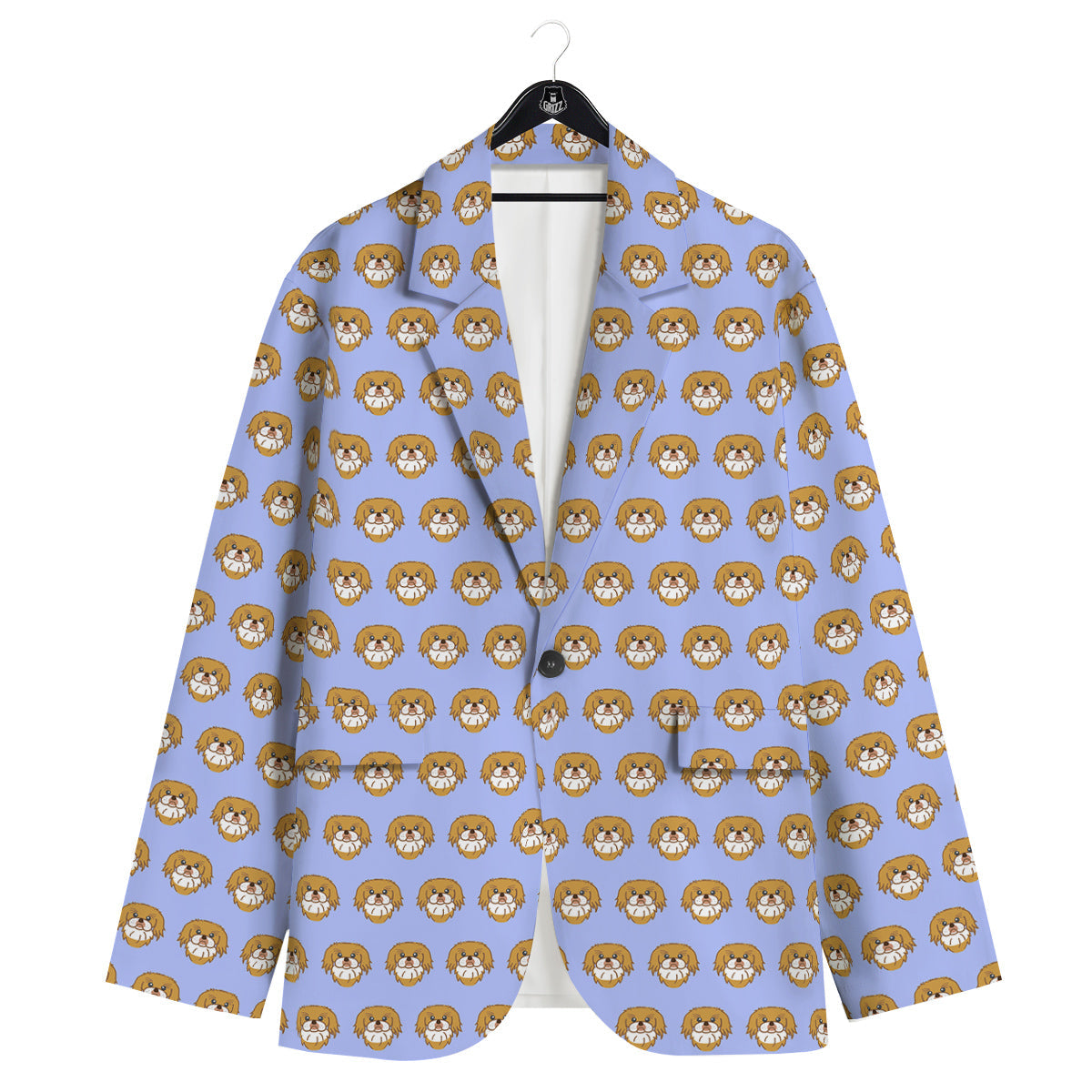 Shih Tzu Cute Print Pattern Men's Sport Coat-grizzshop