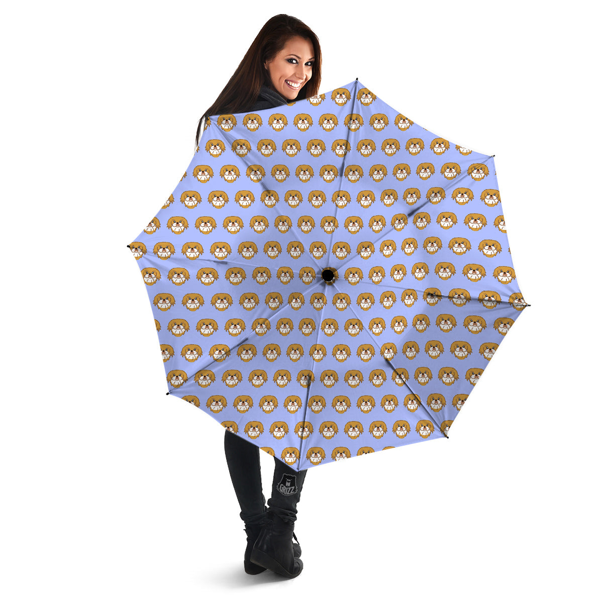 Shih Tzu Cute Print Pattern Umbrella-grizzshop