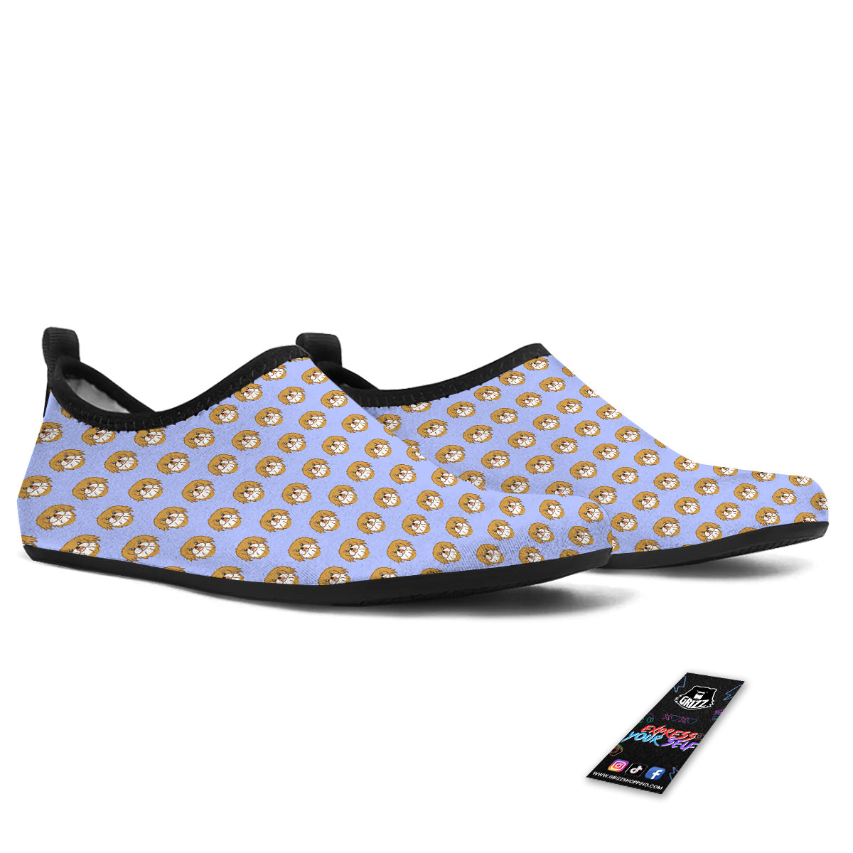 Shih Tzu Cute Print Pattern Water Shoes-grizzshop