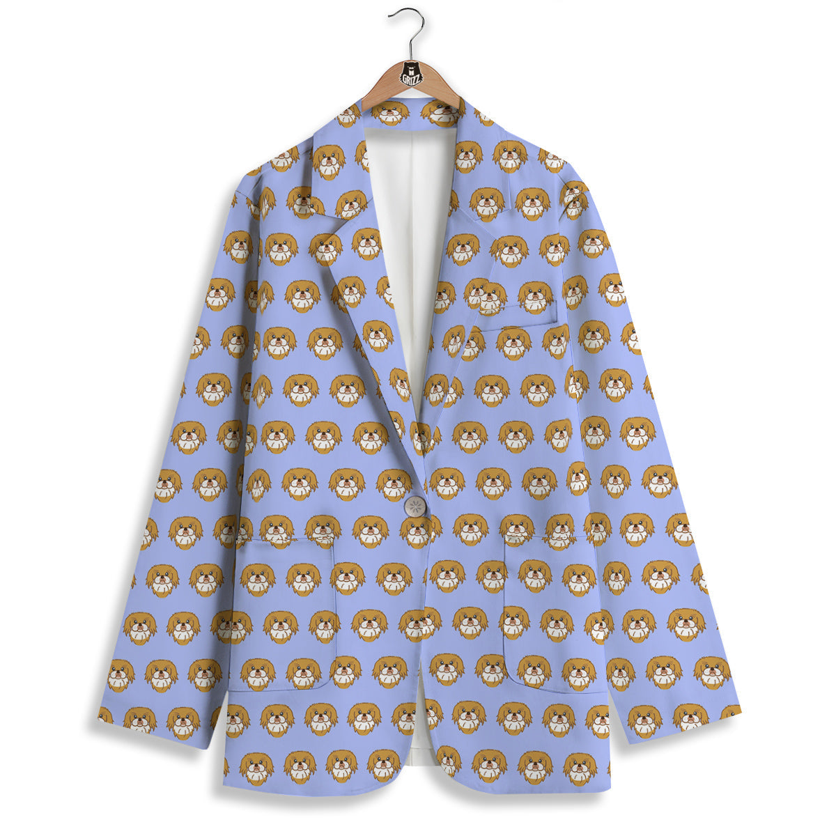 Shih Tzu Cute Print Pattern Women's Blazer-grizzshop