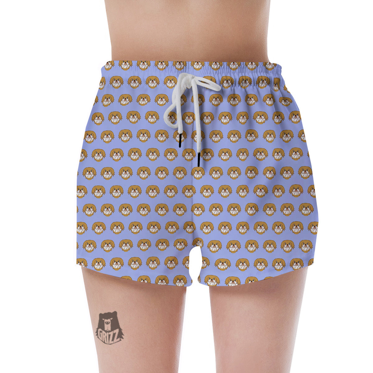 Shih Tzu Cute Print Pattern Women's Shorts-grizzshop