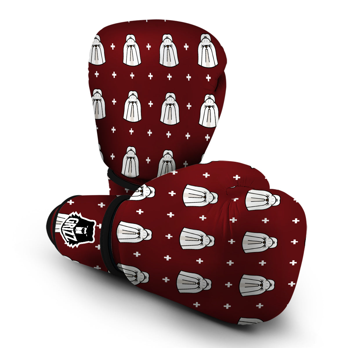 Shih Tzu Dog Pattern Print Boxing Gloves-grizzshop