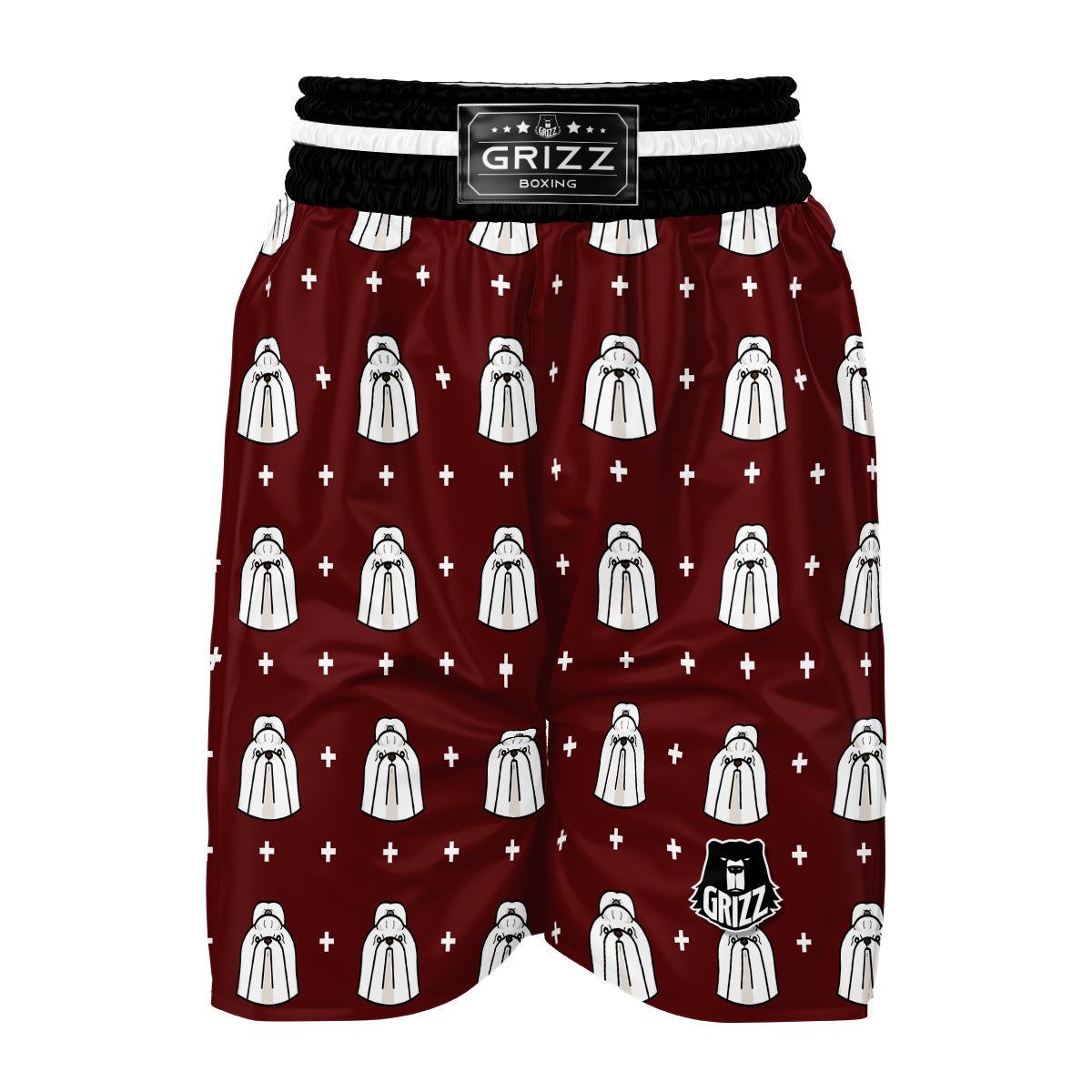 Shih Tzu Dog Pattern Print Boxing Shorts-grizzshop