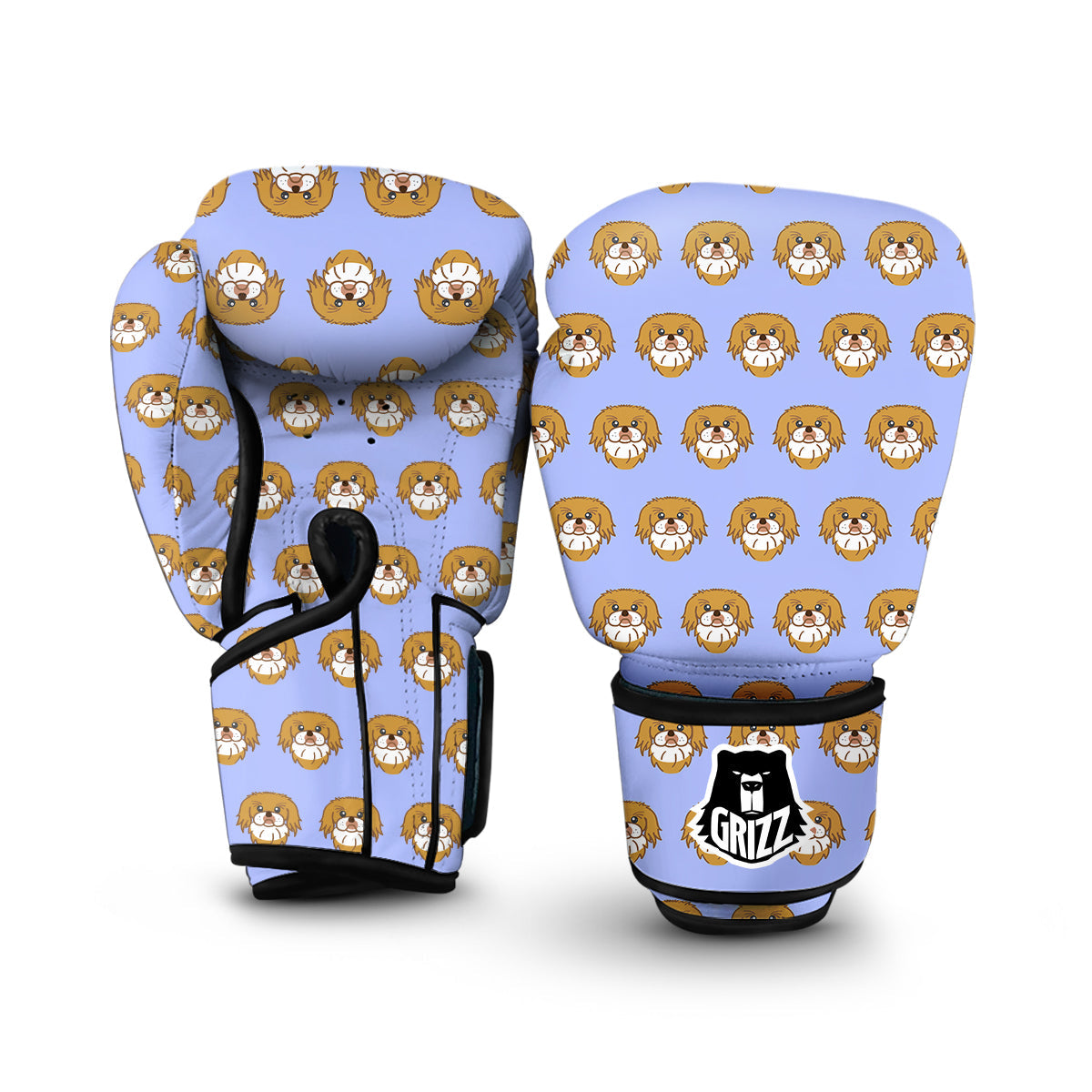 Shih Tzu Dog Print Pattern Boxing Gloves-grizzshop