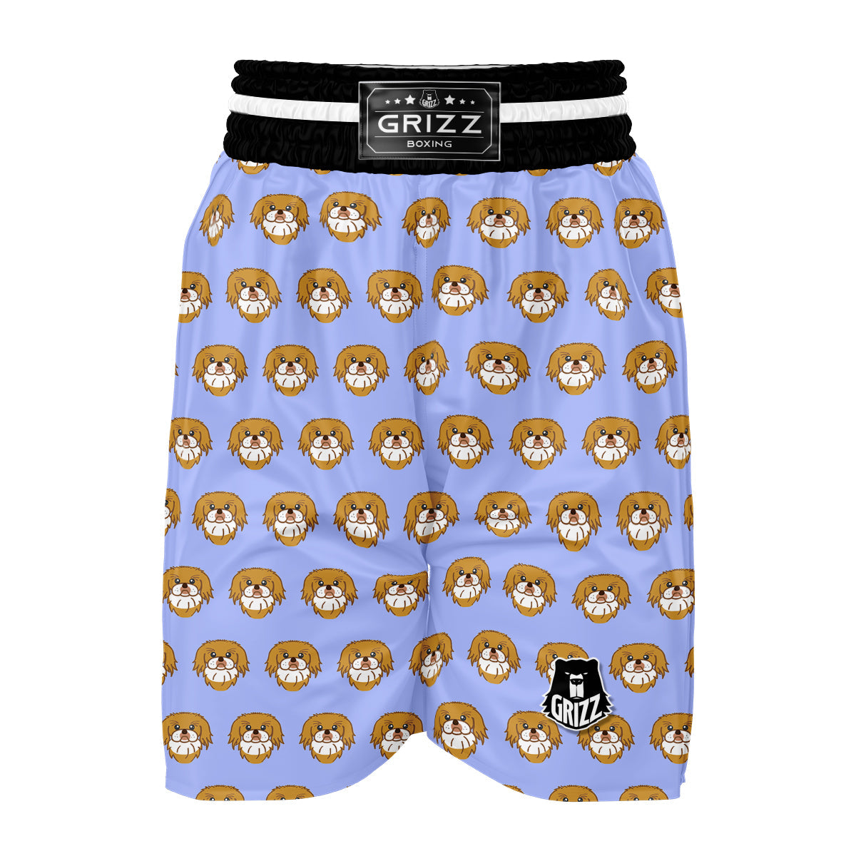 Shih Tzu Dog Print Pattern Boxing Shorts-grizzshop