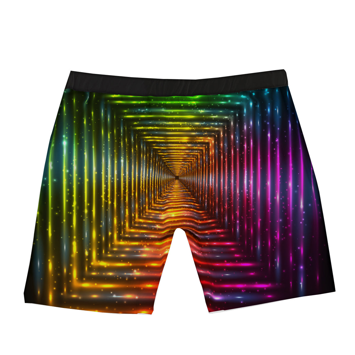 Shining Lights Rainbow Colors Neon Print Boxer Briefs-grizzshop
